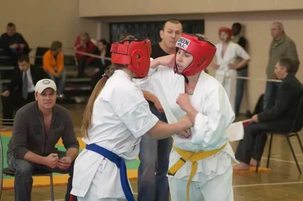 Národní mistrovství mezi juniory v kyokushin karate — Stock fotografie