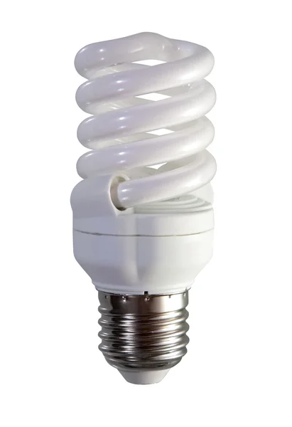 Fluorescerande lampa. isolerade över vita — Stockfoto