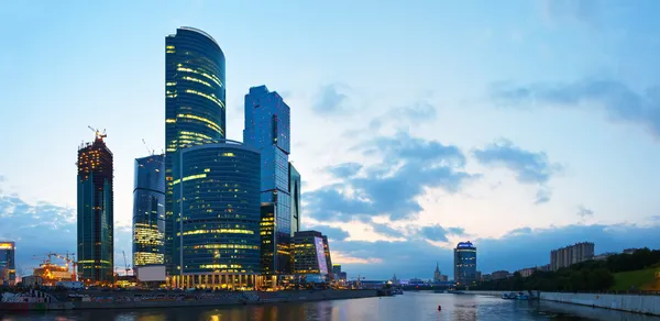 Wolkenkrabbers van Moskou City — Stockfoto