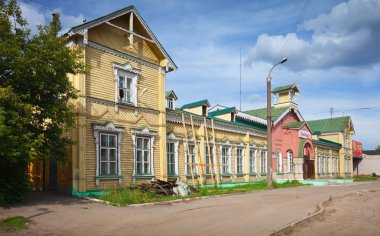 View of Ivanovo - first railway station clipart