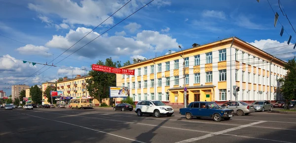 Вид на Иваново - проспект Ленина — стоковое фото