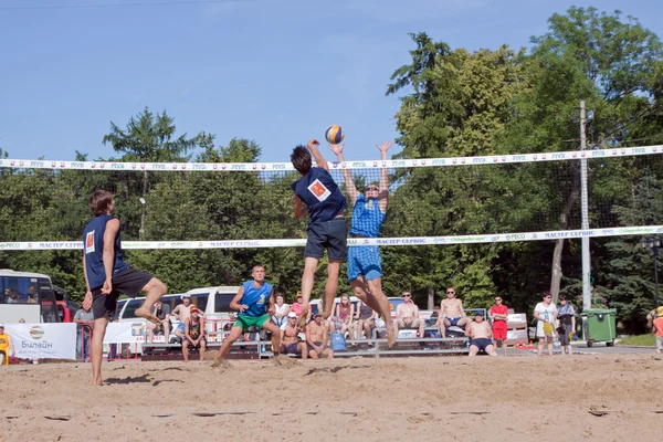 1-й турнір з волейболу міжнародних пляжу в Vladimir — стокове фото