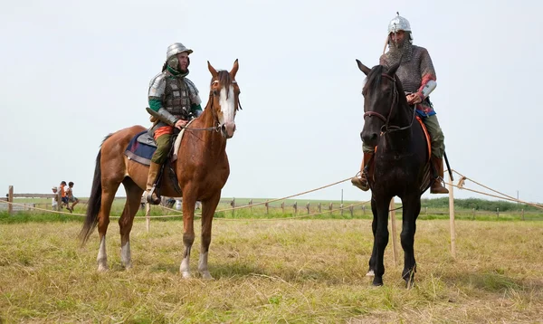 Horse knights — Stock Photo, Image