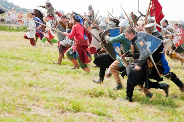 Ataque de cavaleiros — Fotografia de Stock