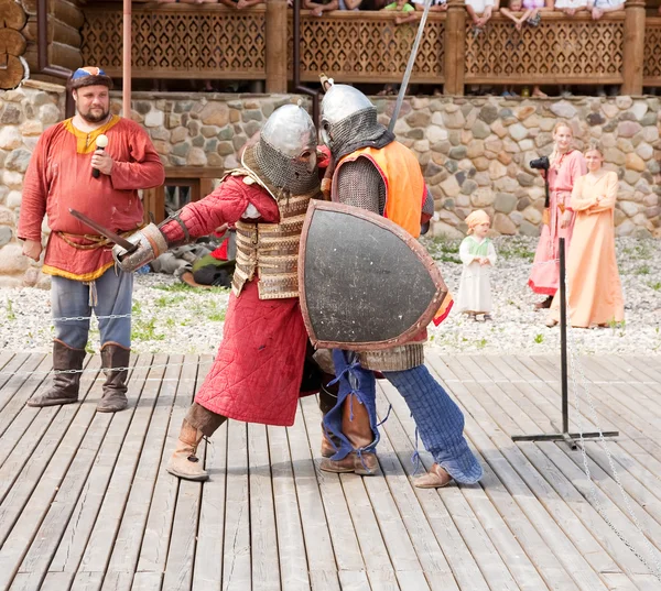 Knights battle — Stock Photo, Image