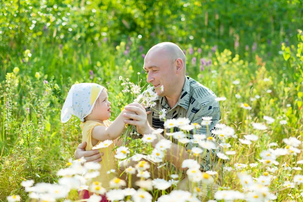Mutlu baba ile çocuk — Stok fotoğraf