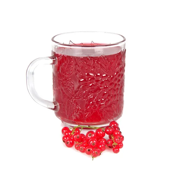 Currant and juice — Stock Photo, Image