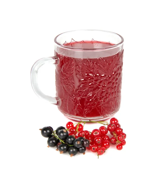 Currant and juice — Stock Photo, Image