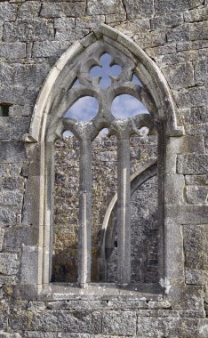 Kilmacduagh monastery, window clipart