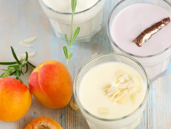 Čerstvé ovoce jogurt — Stock fotografie