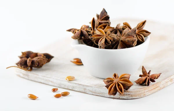 Anise on a wooden table — Stock Photo, Image