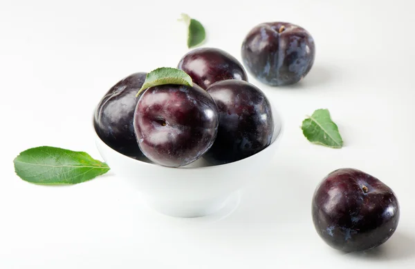 Group of plums — Stock Photo, Image