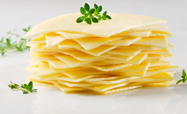 Cheese slices — Stock Photo, Image