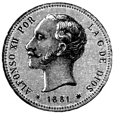 25 peseta, İspanya, 1881