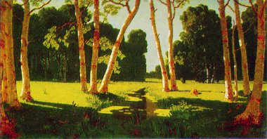 Arkhip Kuindzhi - The birch grove, 1879 clipart