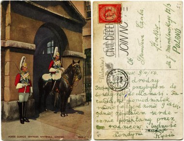 Horse Guards Sentries, Whitehall, London clipart