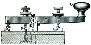 Morse key clipart