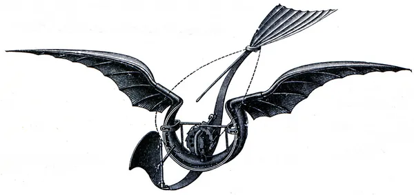 Projéctil aéreo de Trouver, 1890 — Fotografia de Stock