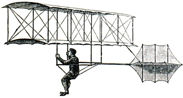 Projektil aus der Luft von Cahnetes mit zwei Flügeln — Stockfoto