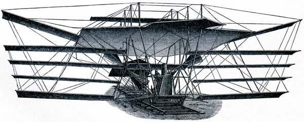 Zdjęcia lotnicze, Maxim, 1890-94 — Zdjęcie stockowe