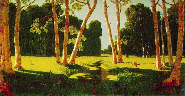 Архипа Куїнджі - Береза grove, 1879 — стокове фото