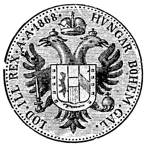 Αυστριακή ducat, 1868 — Φωτογραφία Αρχείου