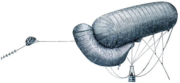 Balloon - kite system of Parseval-Siegsfeld — Stock Photo, Image