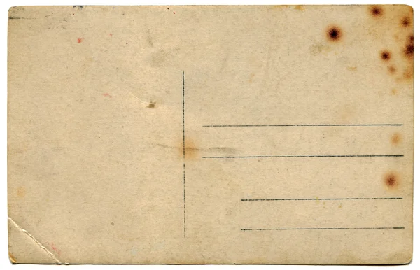 空白の古いポストカード — ストック写真