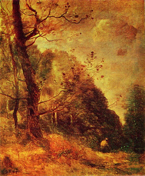 CAMILE corot - skraju lasu — Zdjęcie stockowe