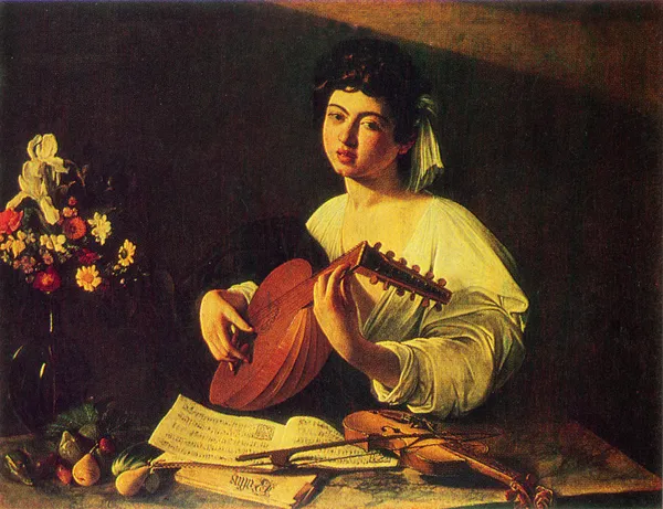 Caravaggio - The Lute Player — Stock Photo, Image