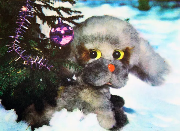 크리스마스 카드-리투아니아 1981 — 스톡 사진