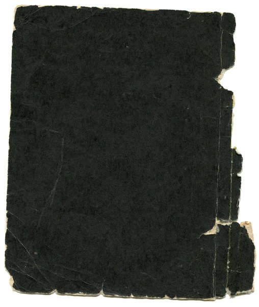 Skrynkligt svart papper — Stockfoto