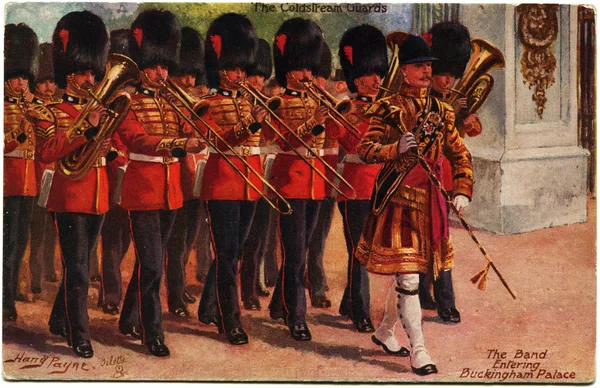 Draw by Harry Paine The Coldstream Guards — Stock Photo, Image