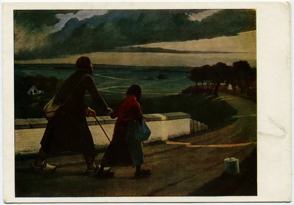 Lermans Eugeniusz - niewidomych, 1898 — Zdjęcie stockowe