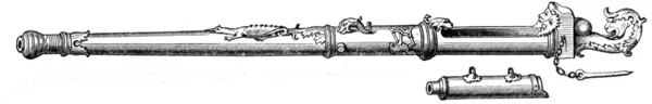 Tyska culverin, laddar med kassakistor, 1500-talet — Stockfoto