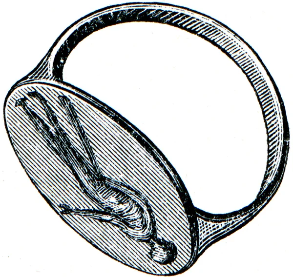 Grecki pierścień IV w. p.n.e. — Zdjęcie stockowe