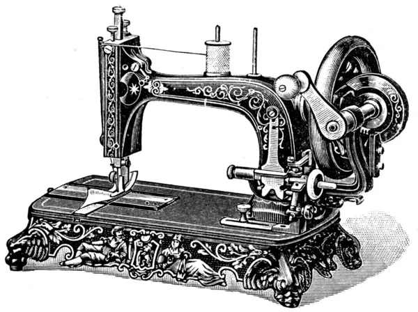 Hand sewing machine Meissen — Stock Photo, Image