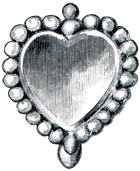 Бронзовое кольцо индуистки с зеркалом — стоковое фото