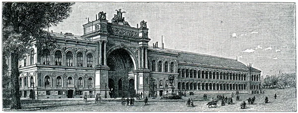 Pabellón Industrial Exposición Internacional en París, 1855 — Foto de Stock