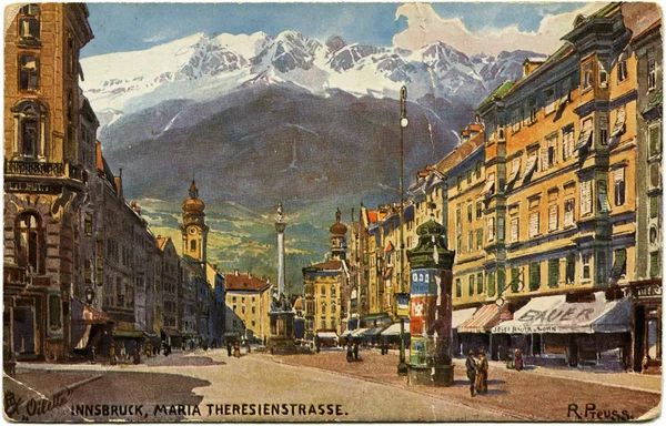 Innsbruck, maria theresa straat — Stockfoto