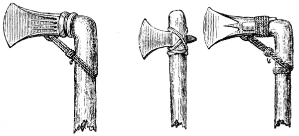 Żelazo osi, grób halstatt, austria — Zdjęcie stockowe
