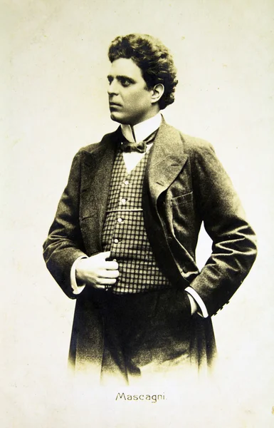 Italian composer Pietro Mascagni — Stock Photo, Image