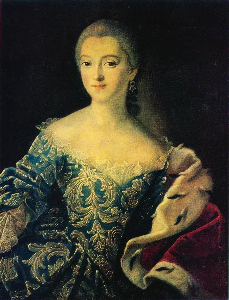 伊万 · 阿尔古诺夫-公主叶卡捷琳娜 alexandrovna loba 的肖像 — 图库照片