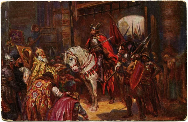 K Gorski - Entrata del Coraggioso a Kiev nel 1830 anni — Foto Stock