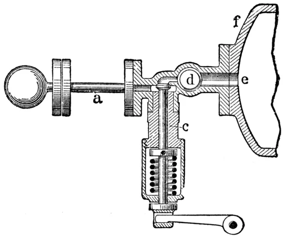 Kerting-likfeld plynový motor, záře primer — Stock fotografie