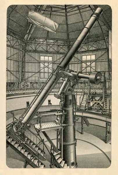 Grote refractor van pulkovo-observatorium in de buurt van Sint-petersburg — Stockfoto