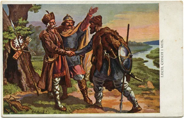 Lech, czech e rus, 1919 — Fotografia de Stock