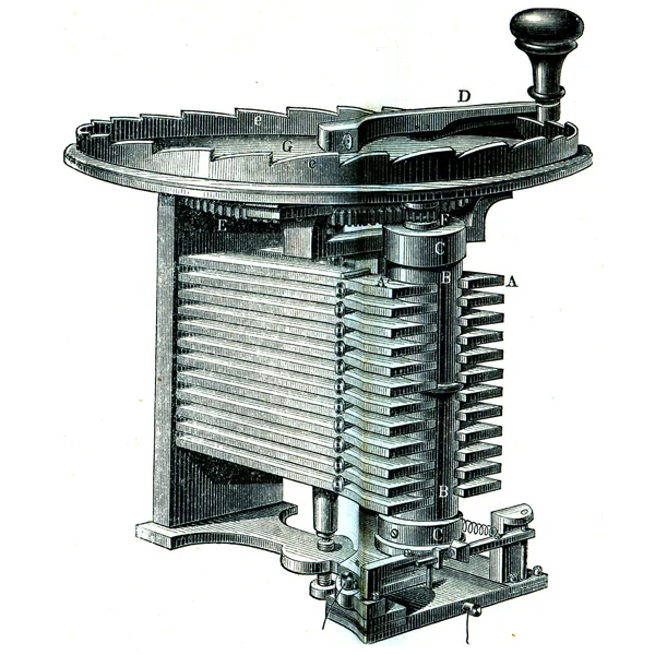 Magnetoelectrical machine Siemens and Halske — Stock Photo, Image
