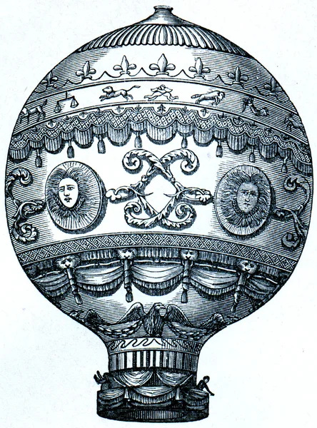 Montgolfierů balón, 1873 — Stock fotografie