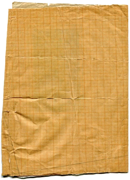 Velho rasgado manchado papel gráfico sujo — Fotografia de Stock